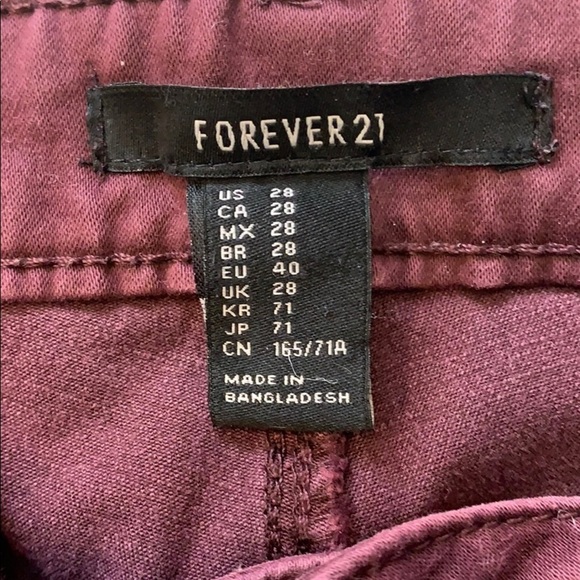 Forever 21 skinny maroon jeans - Picture 7 of 7